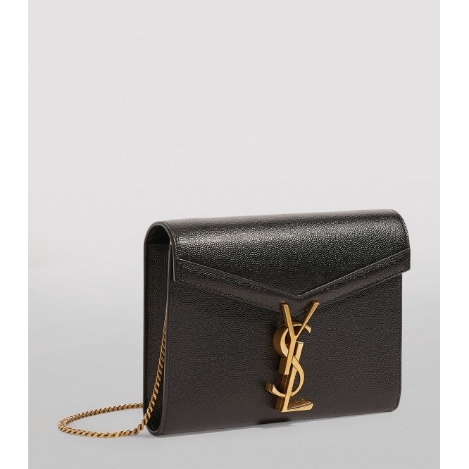【Saint Laurent】今季のトレンド！★オードリー亜谷香さん愛用★カサンドラ チェーンウォレット（グレイン ド プードル エンボスレザー）